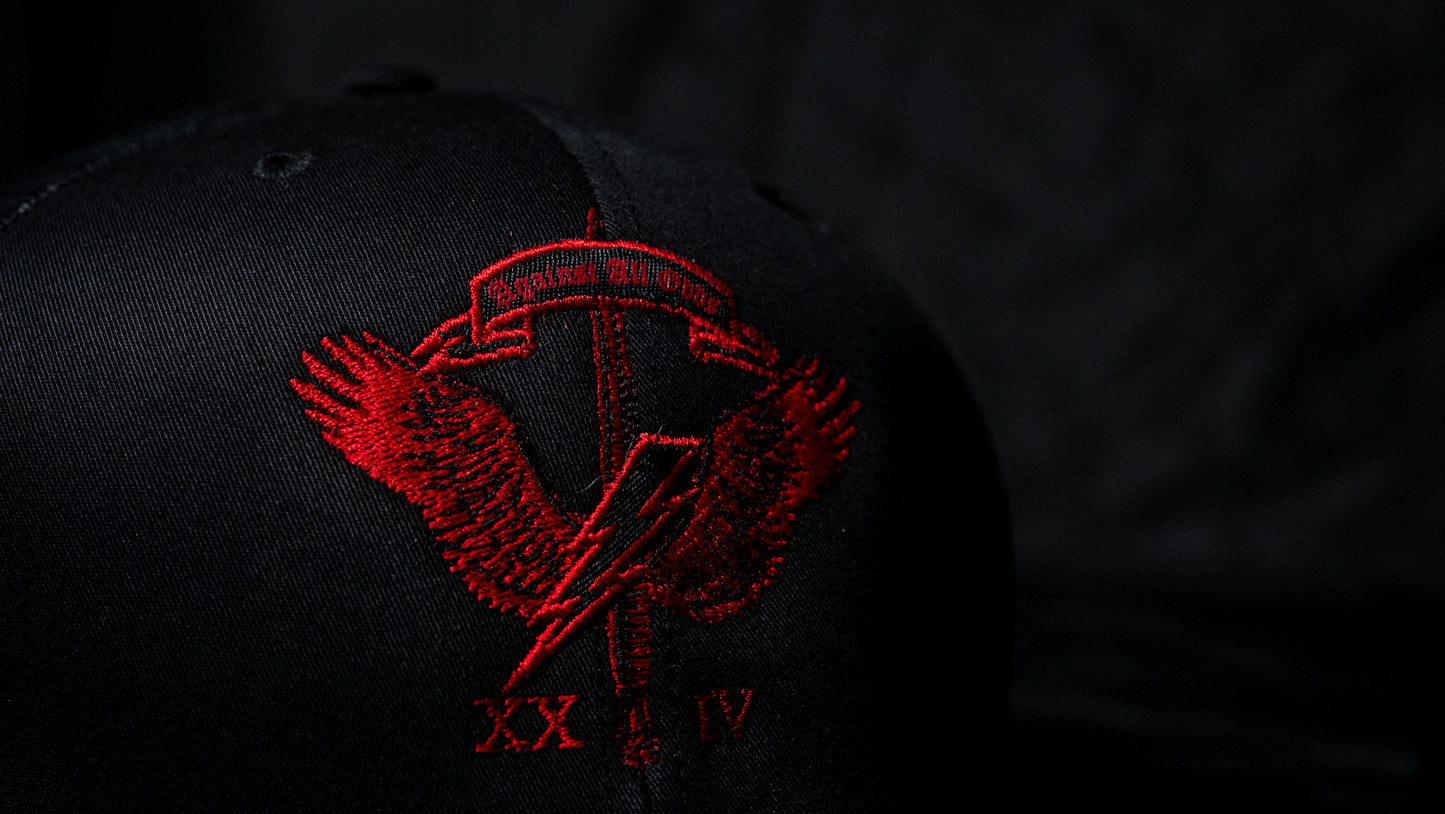TASK FORCE TRUCK HAT - DELTA RED