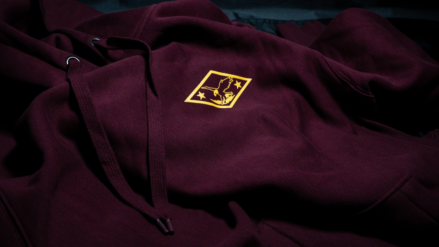 TEAM HOODIE - AIRBORNE RED - GOLD