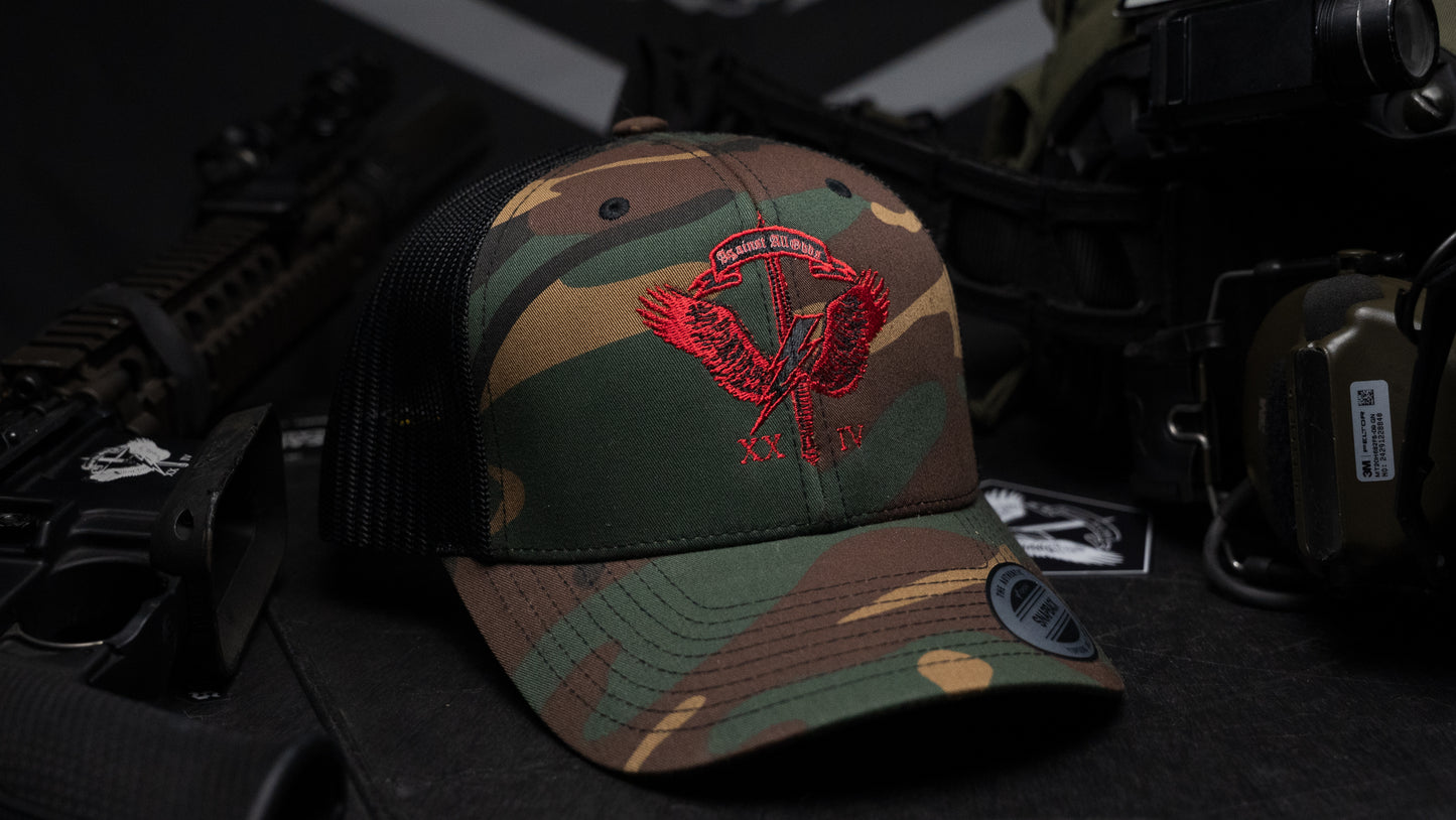 TASK FORCE GUN-TRUCK HAT - M81/DELTA RED