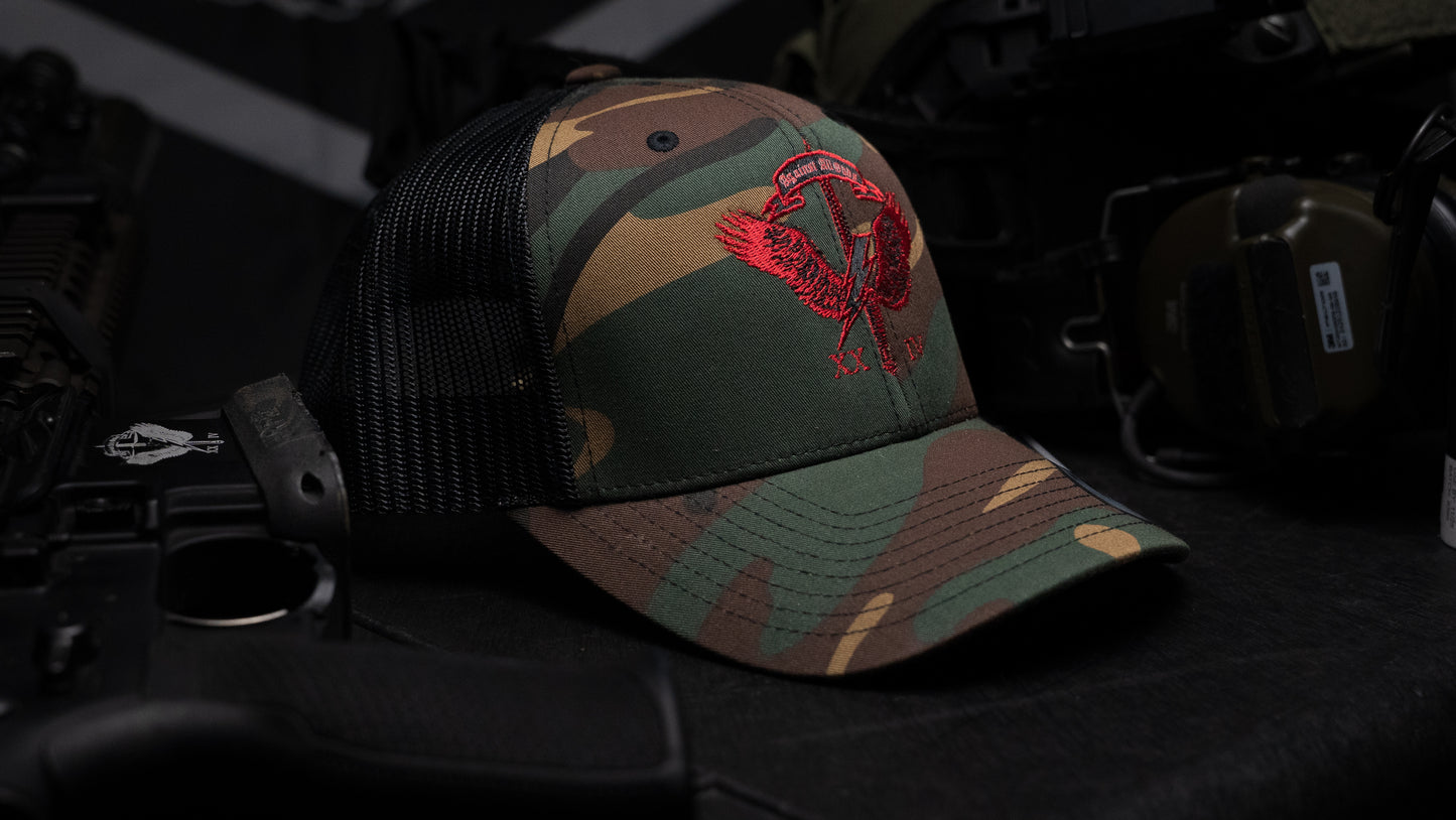 TASK FORCE GUN-TRUCK HAT - M81/DELTA RED