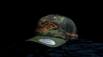 MK-III GUN-TRUCK HAT - MULTICAM TROPIC - MCLAREN ORANGE