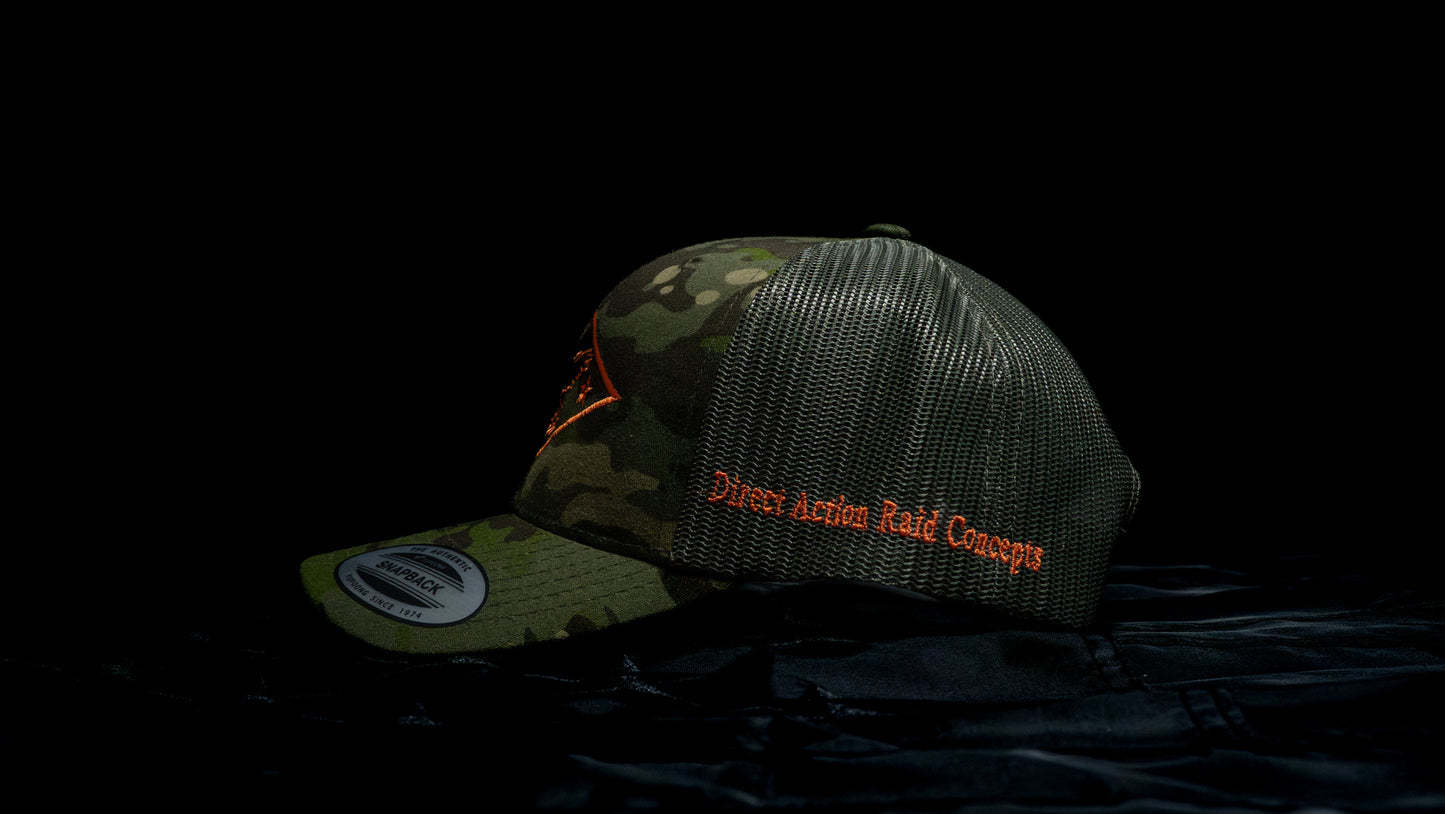 MK-III GUN-TRUCK HAT - MULTICAM TROPIC - MCLAREN ORANGE