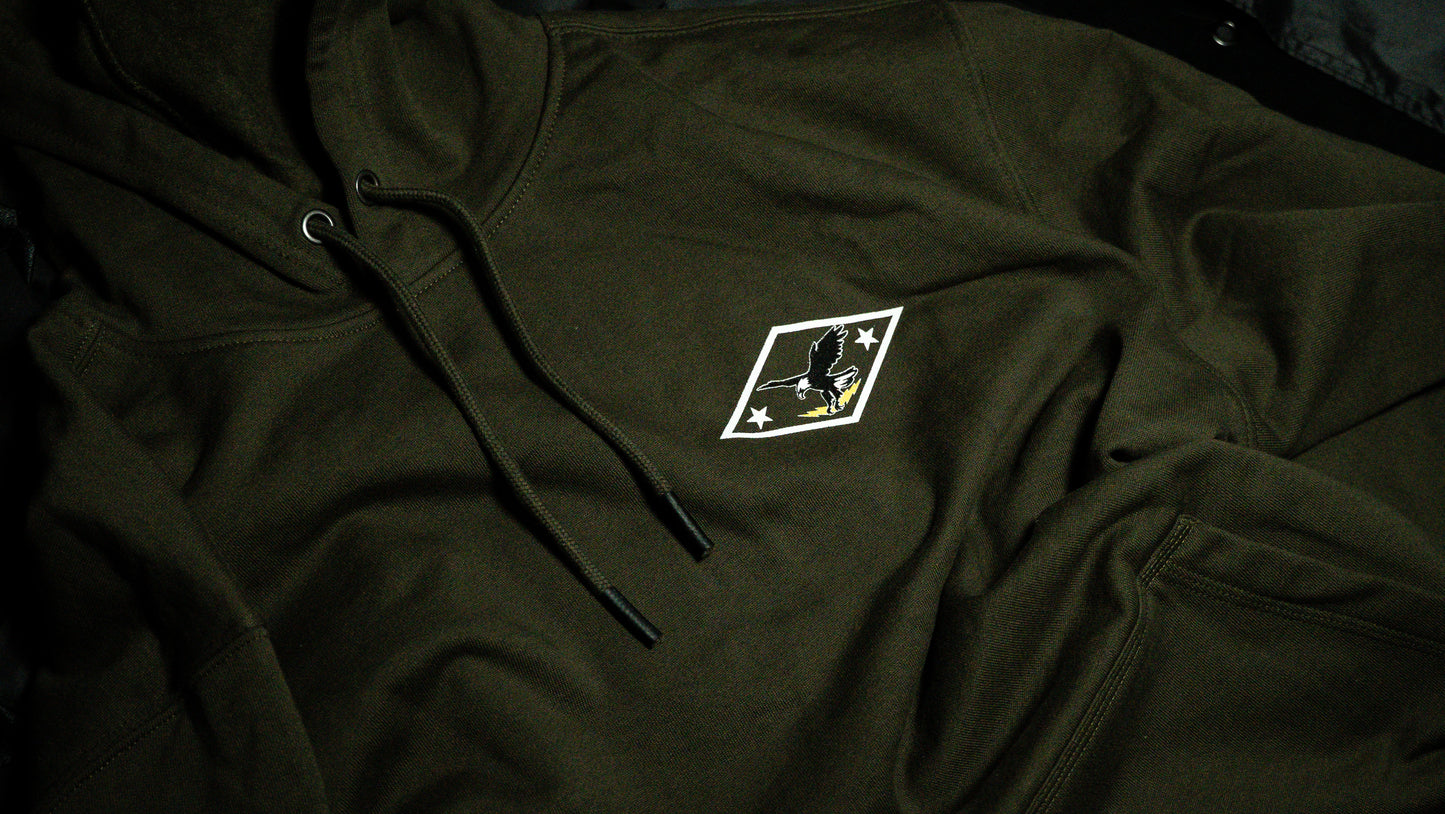 TEAM HOODIE - RAID GREEN - FULL COLOR