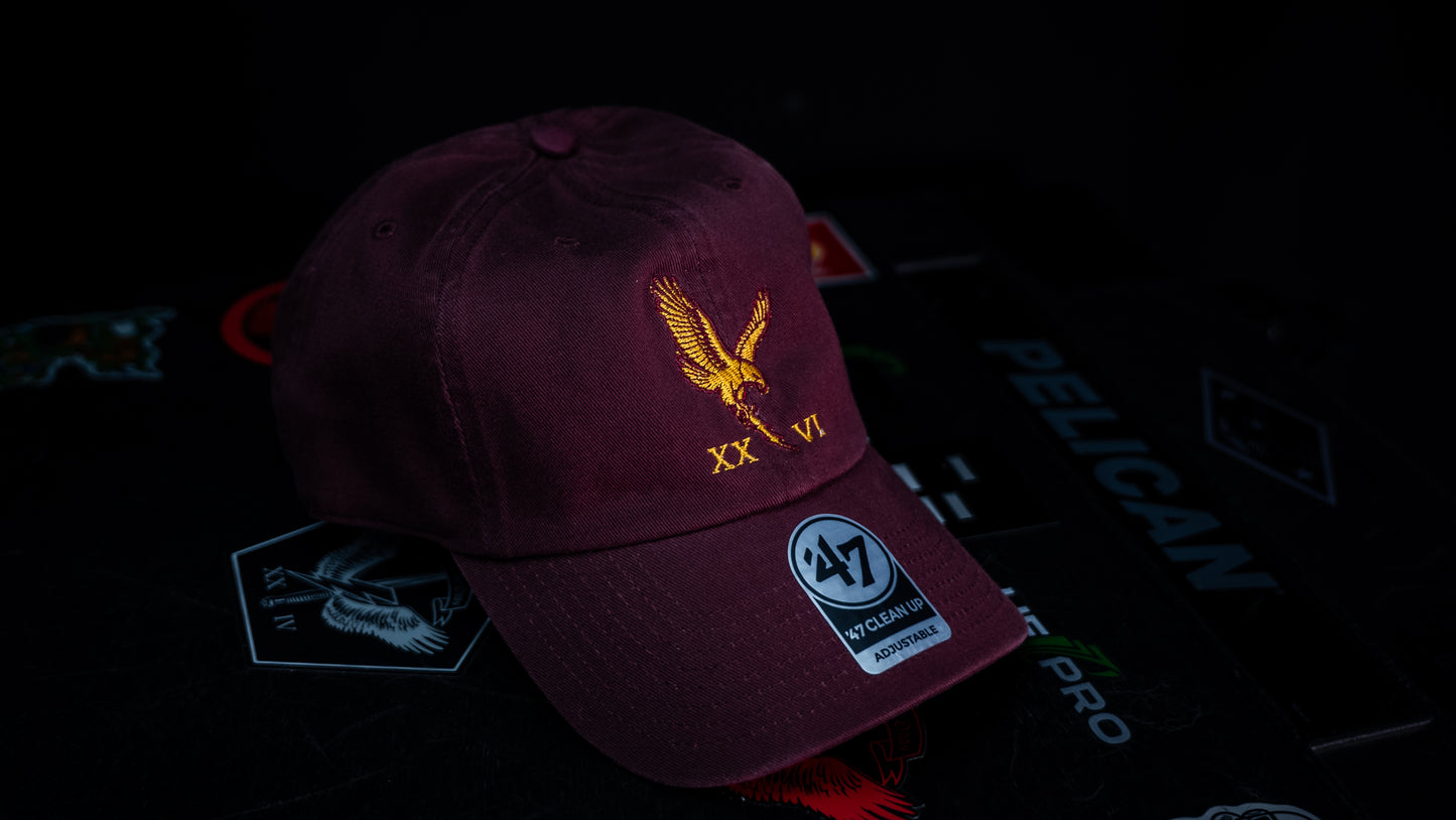 NOBLE TEAM RAID HAT - AIRBORNE RED/GOLD