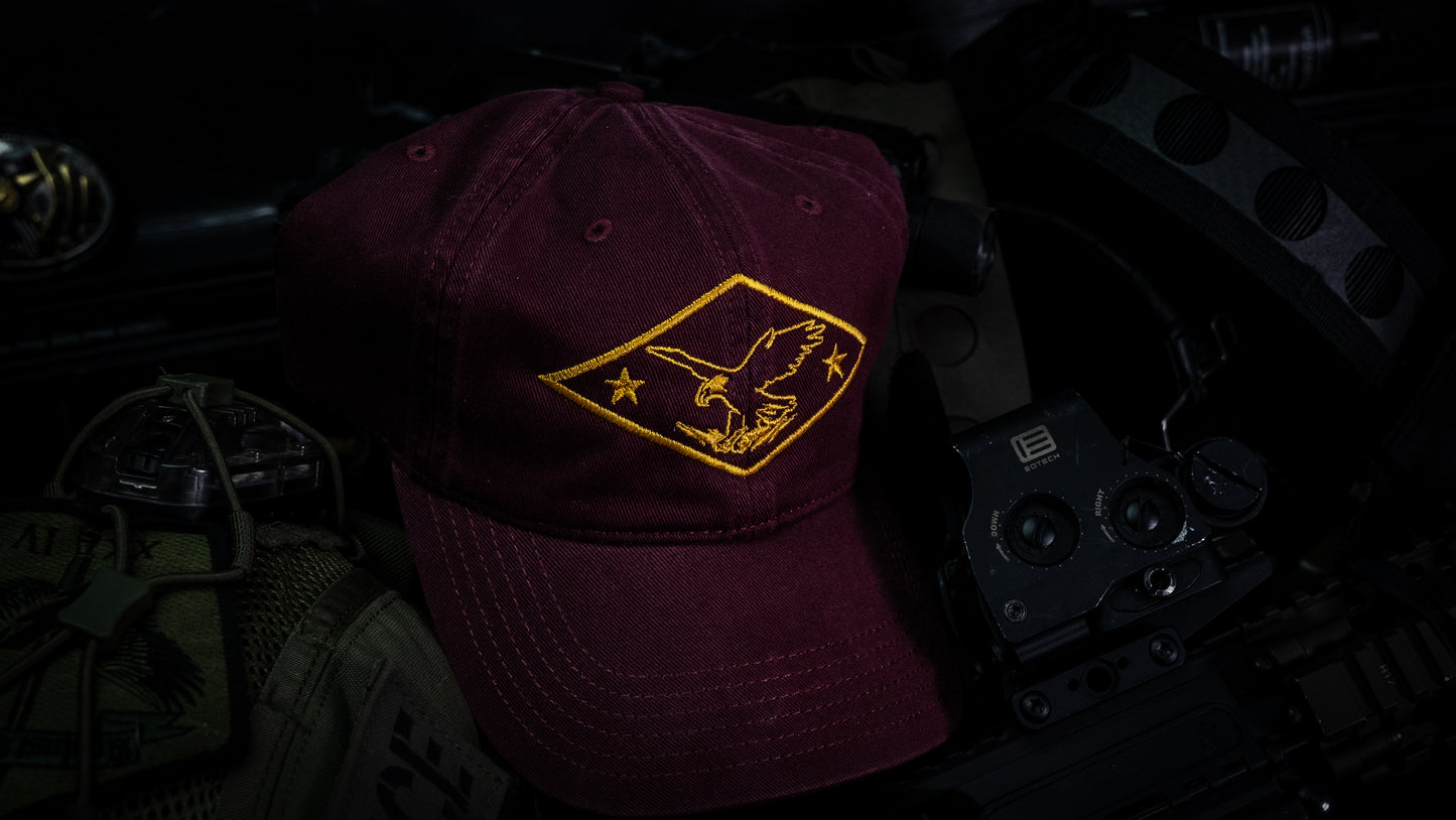 RAID HAT - AIRBORNE RED/GOLD