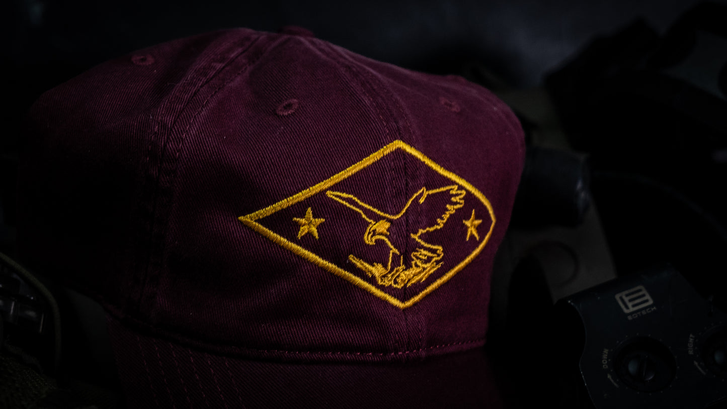 RAID HAT - AIRBORNE RED/GOLD