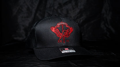 TASK FORCE TRUCK HAT - DELTA RED