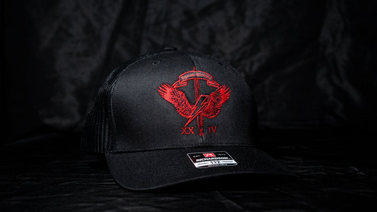 TASK FORCE TRUCK HAT - DELTA RED
