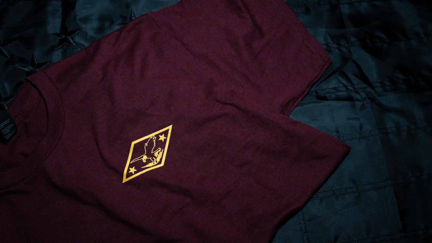 TEAM SHIRT - AIRBORNE RED - GOLD