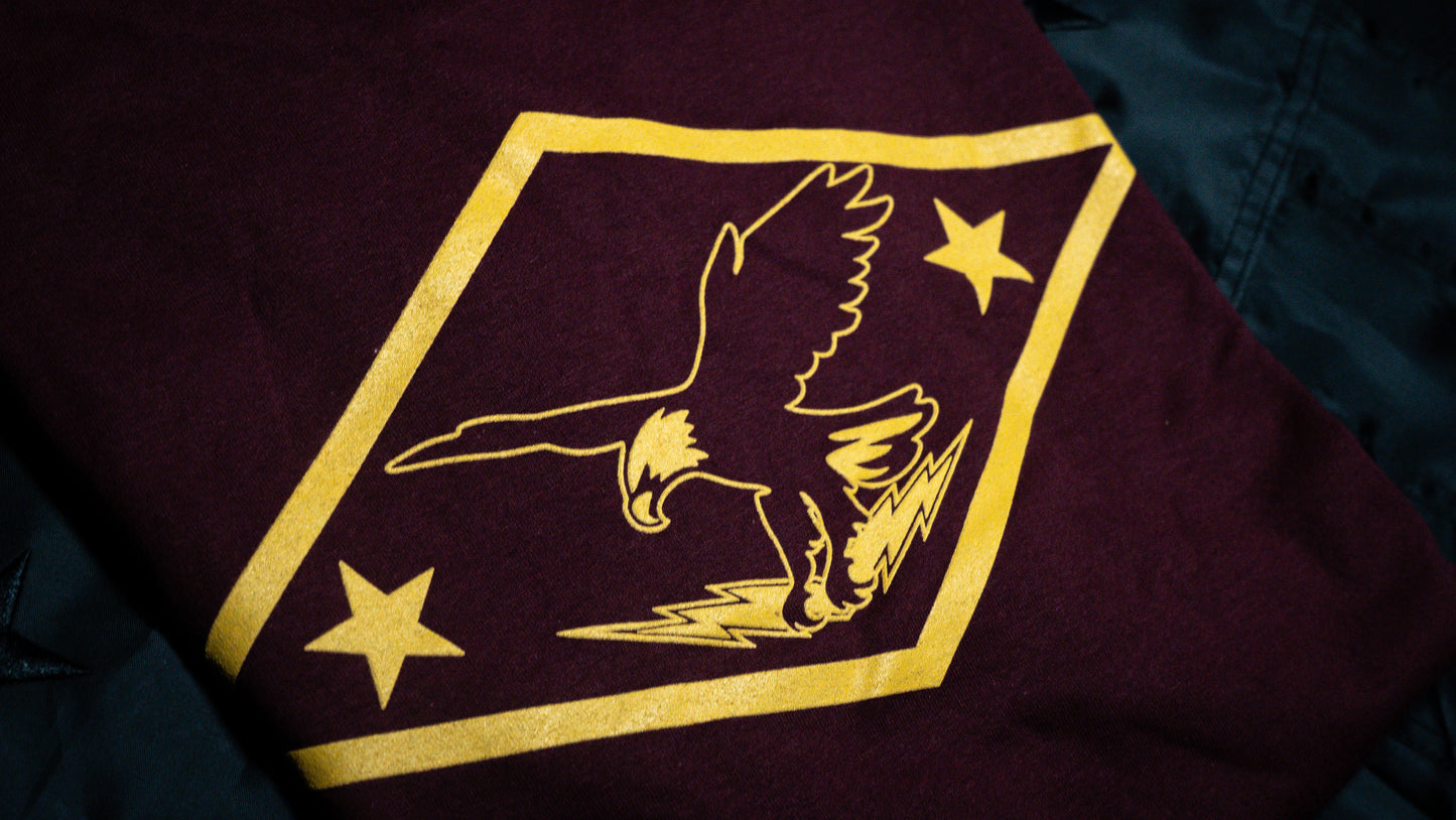 TEAM SHIRT - AIRBORNE RED - GOLD
